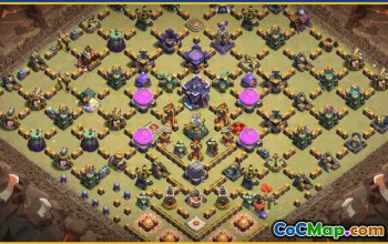 Clash of Clans Town Hall 9 Base Layouts & Maps | Funny & Trophy Bases #27843