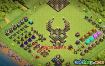 Clash of Clans Town Hall 9 Progress Base & Copy Link Fun #21800