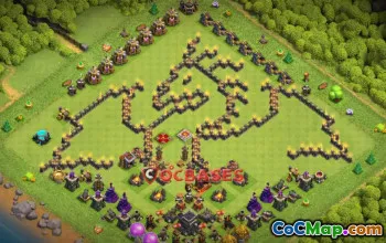 Clash of Clans Town Hall 9 Progress Base - Fun Copy Link! #20383