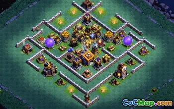 CoC Base Layouts Builder Hall 9 & More | Trophy, Farming & Map #33722