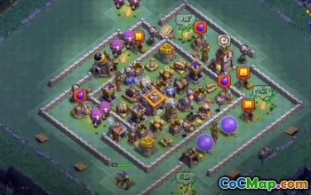 CoC Base Layouts Builder Hall 9 & More | Trophy, Farming & Maps #31877