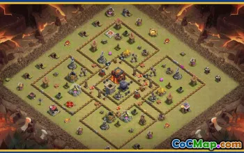 CoC Base Layouts & Copy Link | Town Hall 10, Farming & Defense #28096