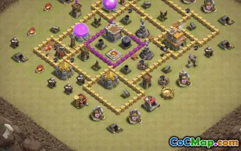 CoC Base Layouts & Copy Links for TH7 | Town Hall 7, War & Trophy Bases #30668