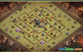 COC Base Layouts & Copy Links - Town Hall 9, War, Trophy Maps #27668
