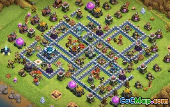 Rozložení základny COC pro TH13: Home, War & Trophy Maps #14855