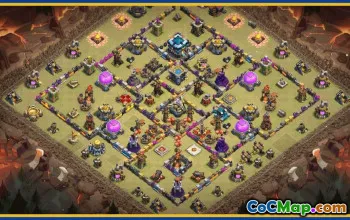 CoC Base Layouts for TH13 | Town Hall, War, Trophy & Farming #29739