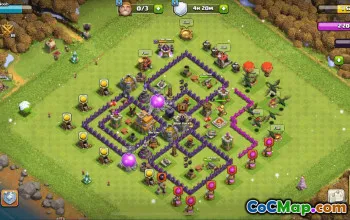 CoC Base Layouts for TH7 | Town Hall 7, War, Trophy, Home Village #31672