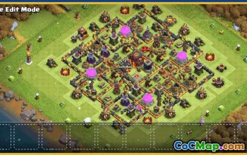 CoC Base Layouts for Town Hall 10 | War, Trophy, Farming Maps #30089