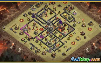 CoC Base Layouts for Town Hall 10 | War, Trophy & Home Village #29822