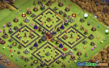 CoC Base Layouts for Town Hall 10 | War, Trophy & Hybrid Maps #31913