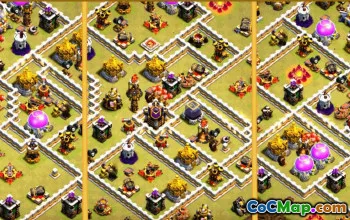 Coc Base Layouts for Town Hall 11 | War, Home & Trophy Maps #33652