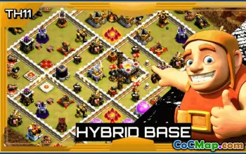 CoC Base Layouts for Town Hall 11 | War, Trophy, Hybrid & More #30117