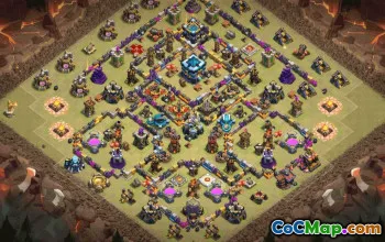 CoC Base Layouts for Town Hall 13 | War, Trophy & Home Village #31461