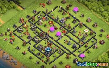 COC Base Layouts for Town Hall 13 | War, Trophy, Home Village #33639