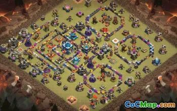 CoC Base Layouts for Town Hall 13 | War, Trophy & Home Village #33685