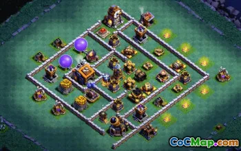 CoC Base Layouts & Link Builder: Builder Hall 9, Base Maps #33724