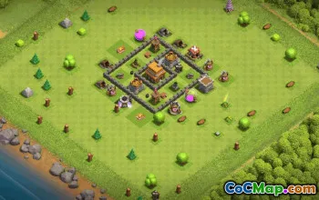 CoC Base Layouts & Link Copy | Town Hall 4, War, Trophy & More #32674