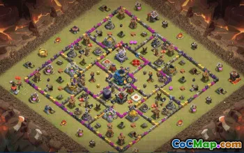 CoC Base Layouts & Link – Town Hall 12, War, Trophy & Home Village #30717