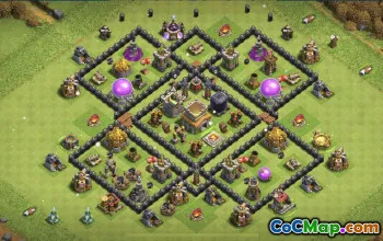CoC Base Layouts & Links for Town Hall 8 – War, Farming, Trophy #30660