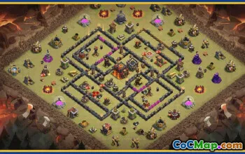 CoC Base Layouts & Links | Town Hall 10, War, Trophy & More #29540