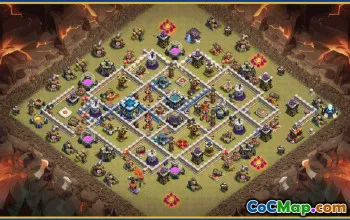 CoC Base Layouts & Links - Town Hall 13, Home, War, Trophy #30483
