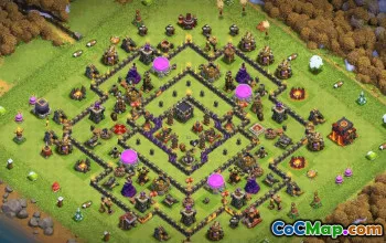 CoC Base Layouts & Map Links for Town Hall 10 | Home Village, War, Trophy #32255