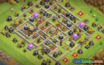 Rozložení základny COC: Th11 Home, War & Trophy Maps #14688