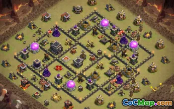 CoC Base Layouts Town Hall 9 | War, Trophy & Home Village Maps #27746