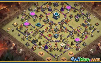 CoC Bases & Layouts for Town Hall 13 | Trophy & War Maps #30374