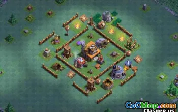 COC Builder Hall 4 Aspect de bază: Hărți agricole și trofee #13991