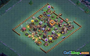 CoC Builder Hall 4 Base Layouts: Farming & Trophy Maps #16715