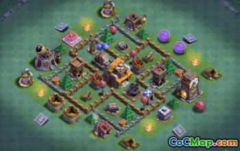 Coc Builder Hall 5 базовые макеты: фермерские и трофейные карты № 13448