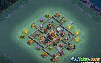 COC Builder Hall 5 Aspecte de bază: Hărți agricole și trofee #14152