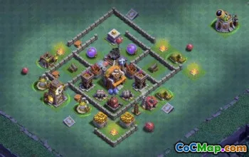 CoC Builder Hall 5 Base Layouts: Farming & Trophy Maps #15976