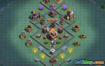 COC Builder Hall 5 Layouts: Farming and Trophy Base Maps #13678