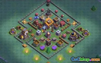 COC Builder Hall 6 Базовые макеты: фермерские и трофейные карты № 13129