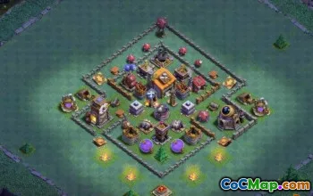 Coc Builder Hall 6 базовые макеты: фермерские и трофейные карты № 13162