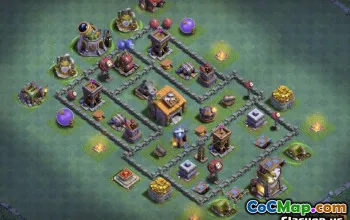 Coc Builder Hall 6 базовые макеты: фермерские и трофейные карты № 13240