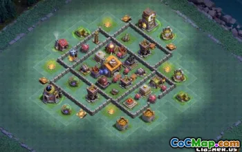 COC Builder Hall 6 Bố cục cơ sở: Bản đồ nông nghiệp và cúp #13784