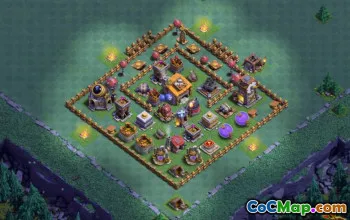 COC Builder Hall 6 Bố cục cơ sở: Bản đồ nông nghiệp và cúp #13793
