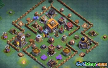 COC Builder Hall 6 Bố cục cơ sở: Bản đồ nông nghiệp và cúp #14047
