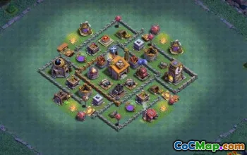 COC Builder Hall 6 Bố cục cơ sở: Bản đồ nông nghiệp và cúp #14060
