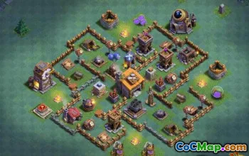 COC Builder Hall 6 Bố cục cơ sở: Bản đồ nông nghiệp và cúp #14159