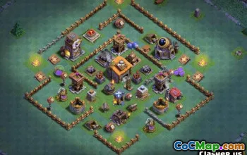 COC Builder Hall 6 Bố cục cơ sở: Bản đồ nông nghiệp và cúp #14160