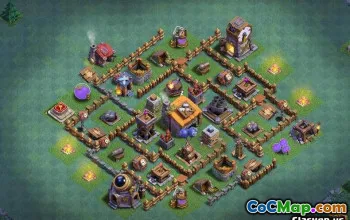 COC Builder Hall 6 Bố cục cơ sở: Bản đồ nông nghiệp và cúp #14218