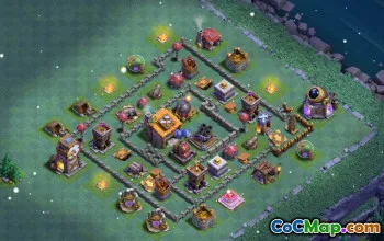 COC Builder Hall 6 Base Layouts: Farming and Trophy Maps #15167