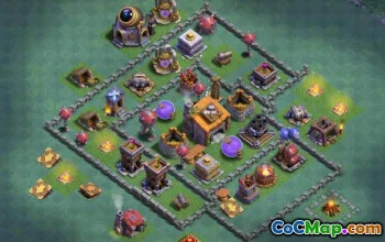 COC Builder Hall 6 Base Layouts: Farming & Trophy Maps #15915