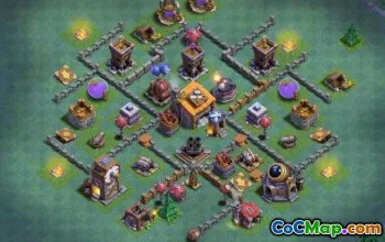 COC Builder Hall 6 макеты: фермерское и трофейное базовое карты № 13130