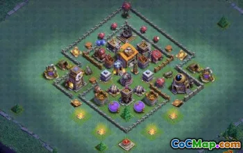 Coc Builder Hall 6 макеты: фермерское и трофейное базовое карты № 13155