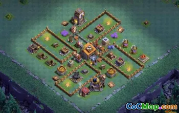 COC Builder Hall 6 Bố cục: Bản đồ cơ sở nông nghiệp và cúp #14048